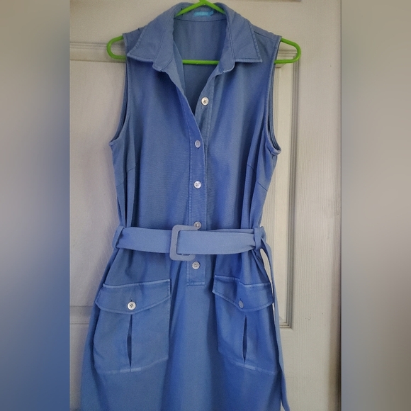 J.Mclaughlin Button Down Sleeveless Womans Dress, Size 8 - Picture 4 of 7